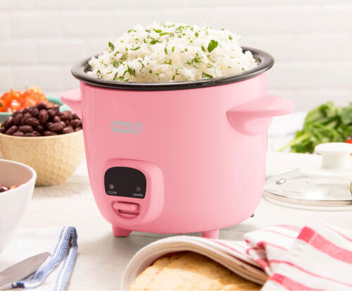 Mini Rice Cooker with Keep Warm