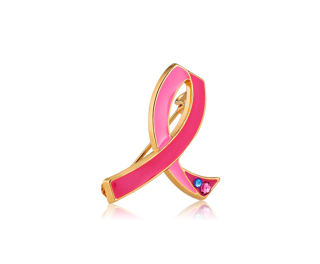 3 Pink Breast Cancer Ribbon