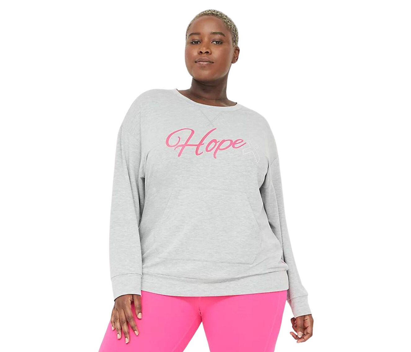 LIVI Crew-Neck Graphic Sweatshirt | Breast Cancer Research Foundation