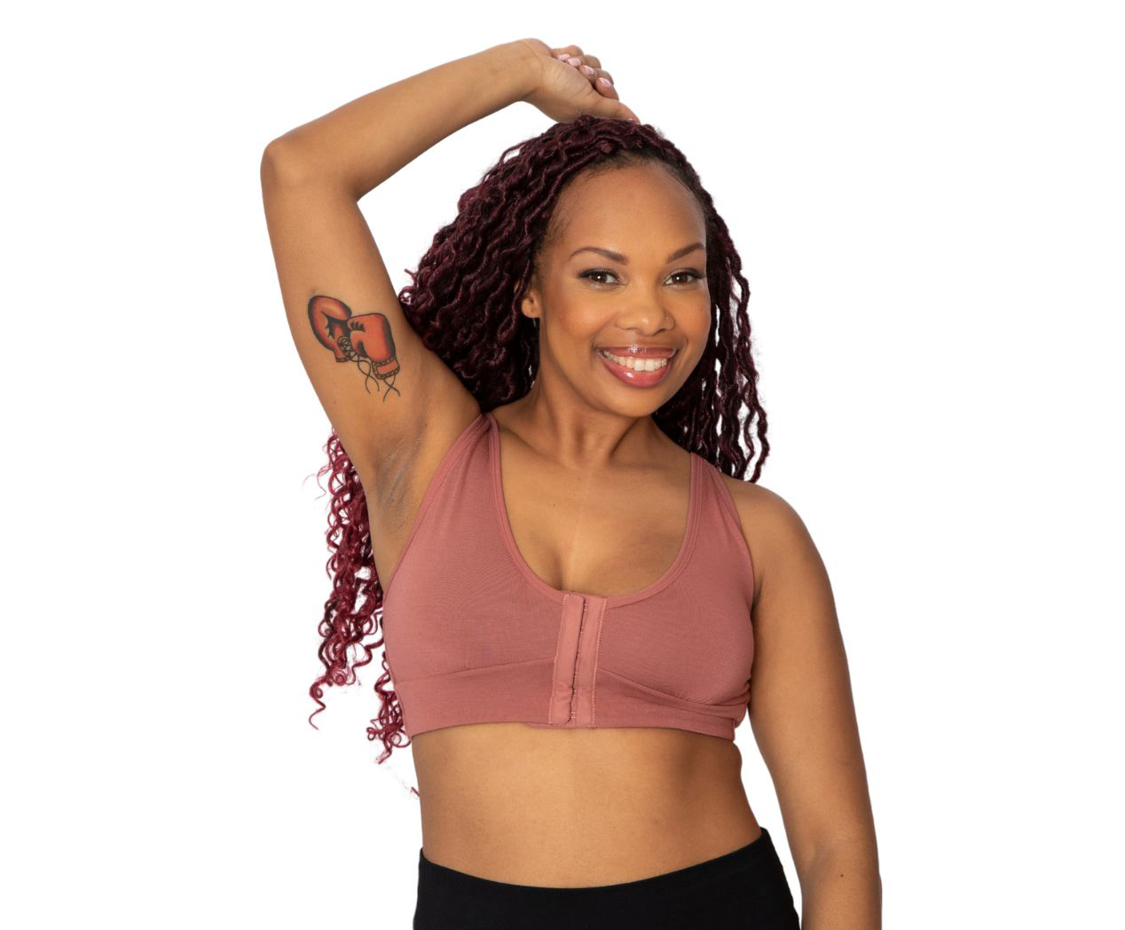 Rora Pocketed Front Closure Bra  Breast Cancer Research Foundation
