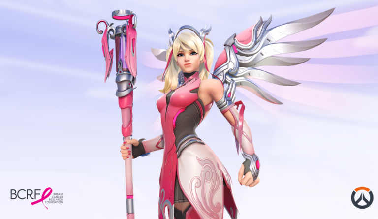 an image of pink mercy from overwatch 2