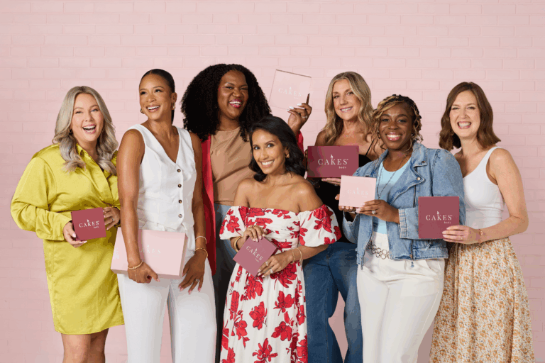 Women with CAKES body products
